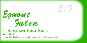 egmont fulea business card